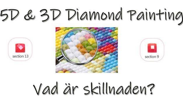 5D och 3D Diamond Painting – vad är skillnaden?