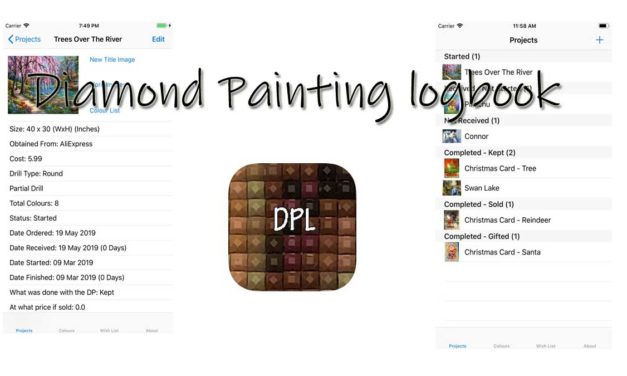 Diamond Painting logbook – appen för dig som sysslar med DP